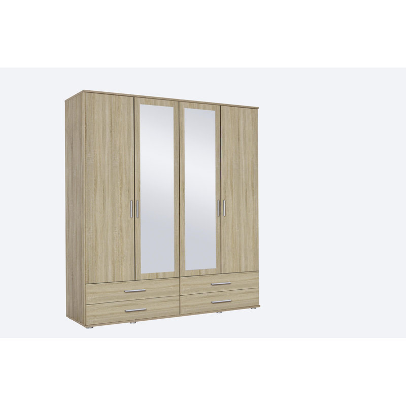 Laffitte 4 Door Wardrobe, Sonoma Oak