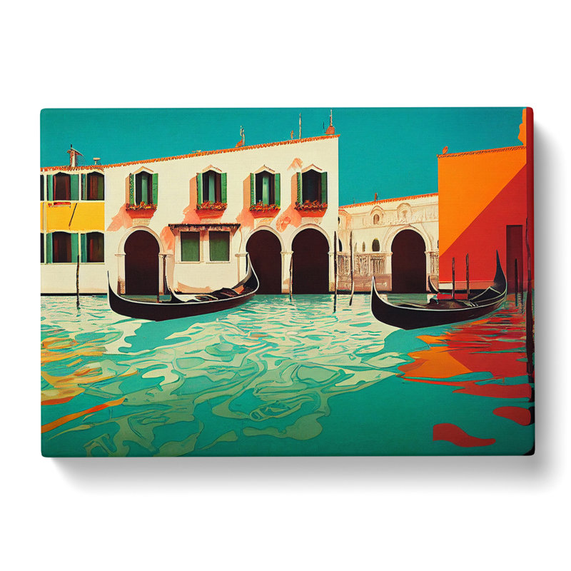 Modern Venice Canal Vol.1 - Wrapped Canvas, 40cm H x 60cm W x 3cm D