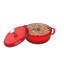 Casserole en fonte émaillée de 6 pintes pour utilisation au four ou sur une cuisinière Dutch Dutch - avec couvercle-35988573