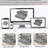 Double-Layer Cushion Modular Sofa, Freely Combinable, 4-Seater with Storage Function, Includes 4 Soft Cushions