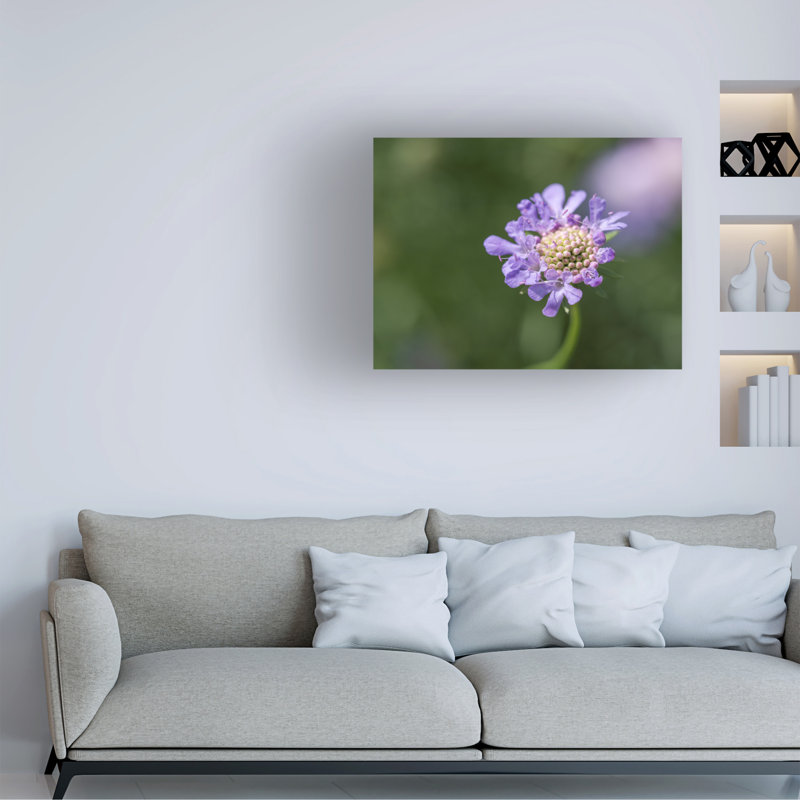 Art sur toile mauve Suzanne Bonin, H 18 po x l 24 po
