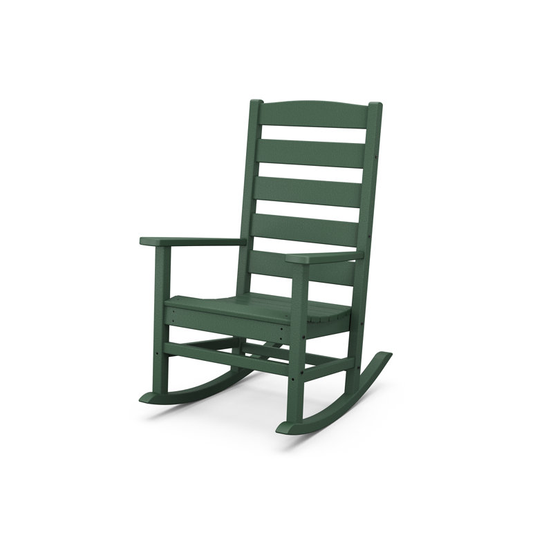 POLYWOOD x Sol 72 Jamarion Porch Rocking Chair, Green