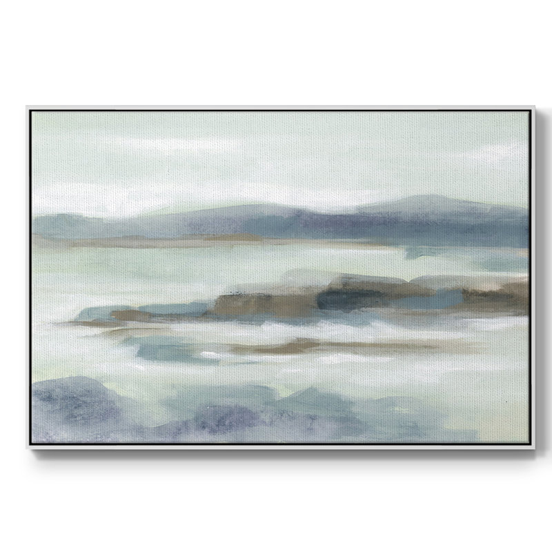 Soft Shores I, reproduction d'art sur toile, Blanc, H 17 po x l 25 po x P 2 po