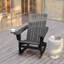 Chaise Adirondack berçante commerciale toutes saisons Balynda avec porte-gobelet pivotant-87001967