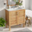 Meuble-lavabo antique avec lavabo en céramique