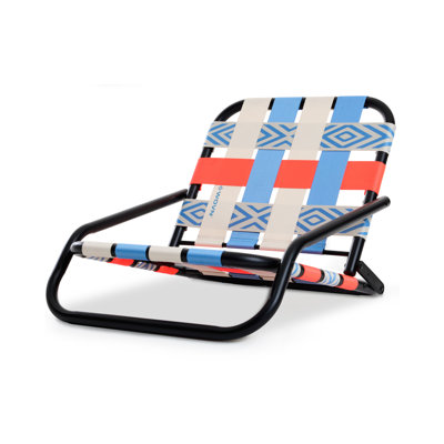 Chaises de plage basses WOVN - Chaise de plage pliante de qualité supérieure pour adultes - Profil bas, super léger avec sangle d'épaule portable - Idéal pour le sable et la pelouse - Baja