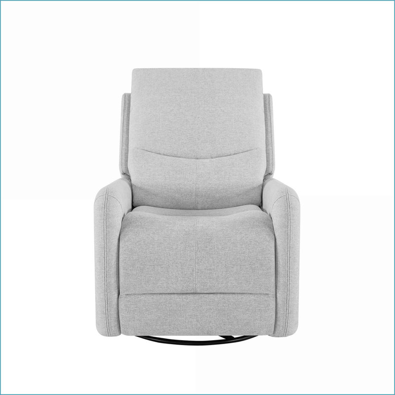 Fauteuils inclinables, inclinables et modernes de 30 po | Polyester gris clair chiné