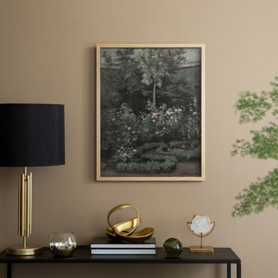 Impression florale vintage encadrée CLV III - bois massif