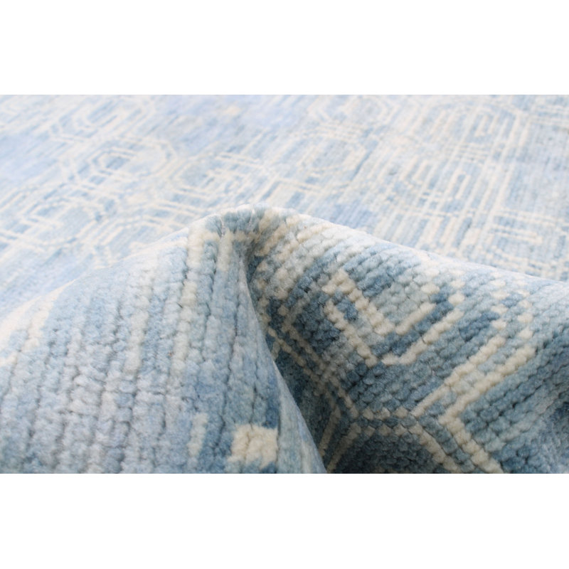 Tapis unique en laine noué à la main 9 pi x 12 pi 1 po nouvel âge Boniface