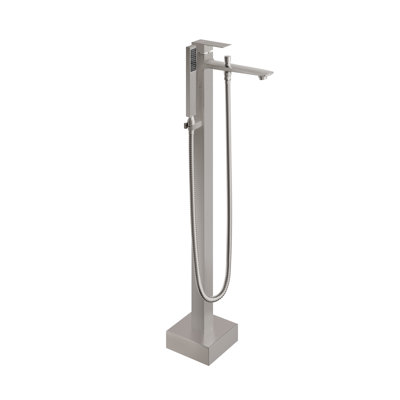 Single Handle Free Standing Bathtub Faucet with Diverter and Handshower