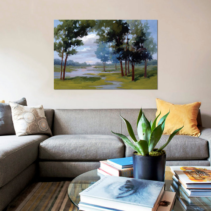 «Wandering Water», reproduction sur toile tendue, H 8 po x l 12 po x P 0,75 po, Pas de tapis, Toile tendue