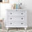  3-Drawer Storage Wood Cabinet, End Table with Pull Out Tray, Suitable for Living Rooms or Bedrooms, Combining Style and Functionality