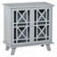Buffet, armoire de rangement pour la cuisine, armoire d'appoint avec portes à double chantournage et poignées en métal pour le salon