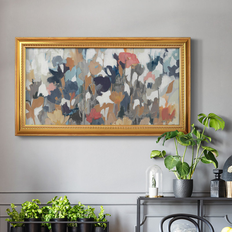 CORNER FLOWER STAND " Corner Flower Stand " Watercolor Print, 21" H x 37" W x 2.5" D