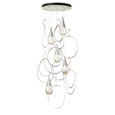 Luminaire suspendu rond 5 lumières Bridgeman