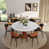 Glossy White + 6pcs Black Chairs n'est pas disponible