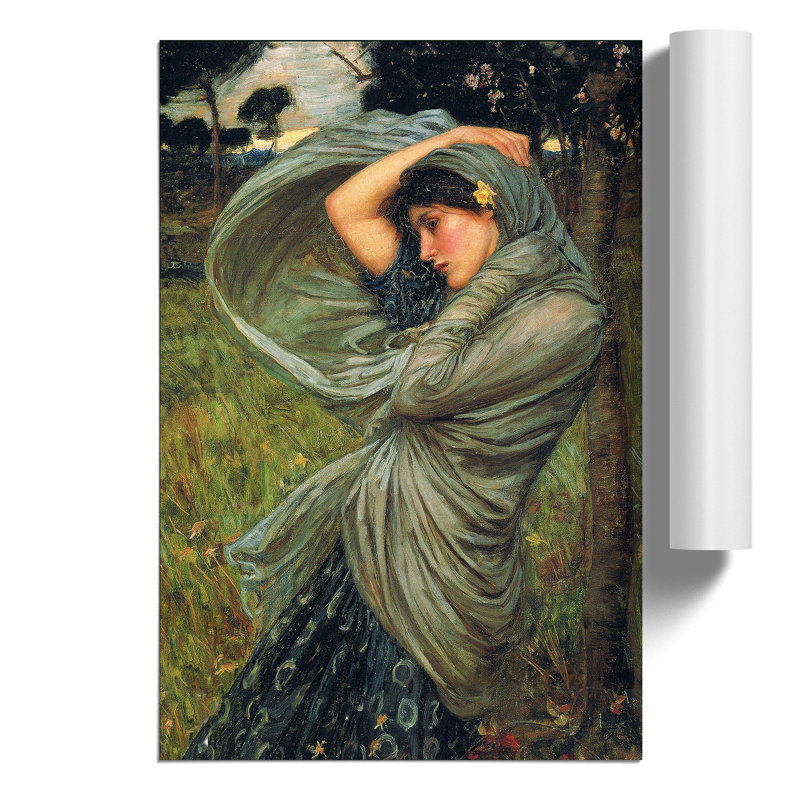 Boreas by John William Waterhouse - Frameless Print, 59cm H x 42cm W x 0.1cm D