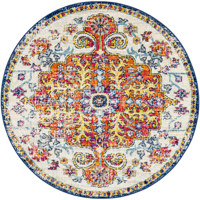Hillsby Oriental Indoor Rug, Round 4'
