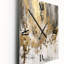 Modern Golden Drip - Abstract Wall Clock-99634665