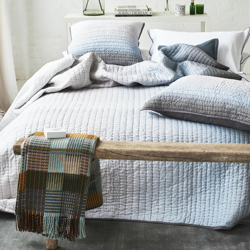 Savoie Dove European Quilted Pillowcase