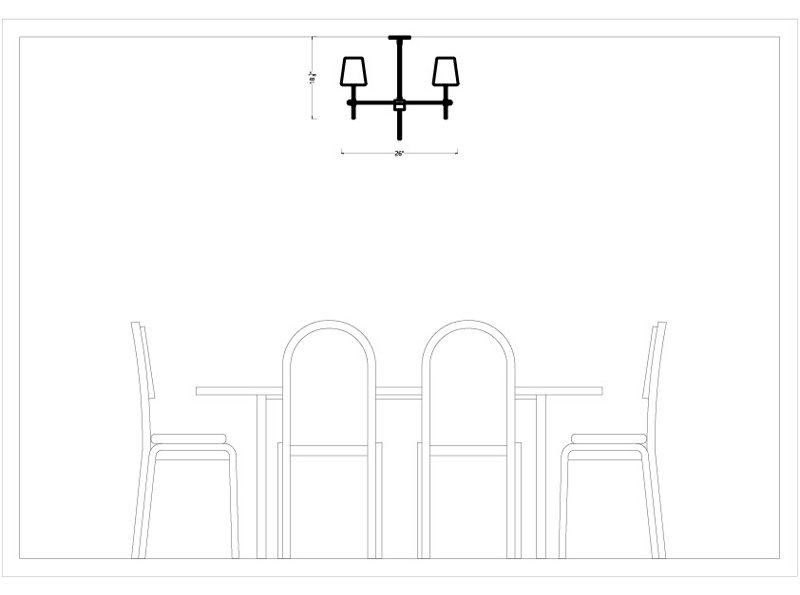 3187204-Four Light SM Chandelier, No, 18.13" H x 26" W x 26" D, Brushed Nickel