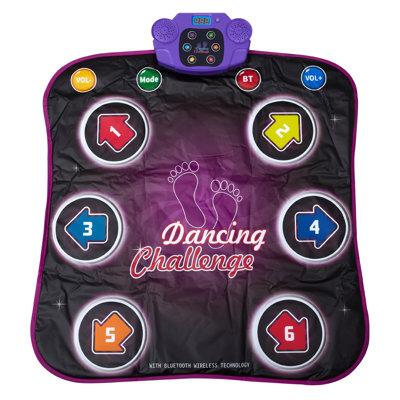 Fun Fusion Kids' Electronic Dance Mat with Lights & Bluetooth