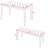3-Piece Acacia Wood Dining Set with Table and 2 Benches for Indoor/ Outdoor Use