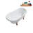 57.5'' x 29.5'' Freestanding Soaking Acrylic Bathtub-83636129-83636121