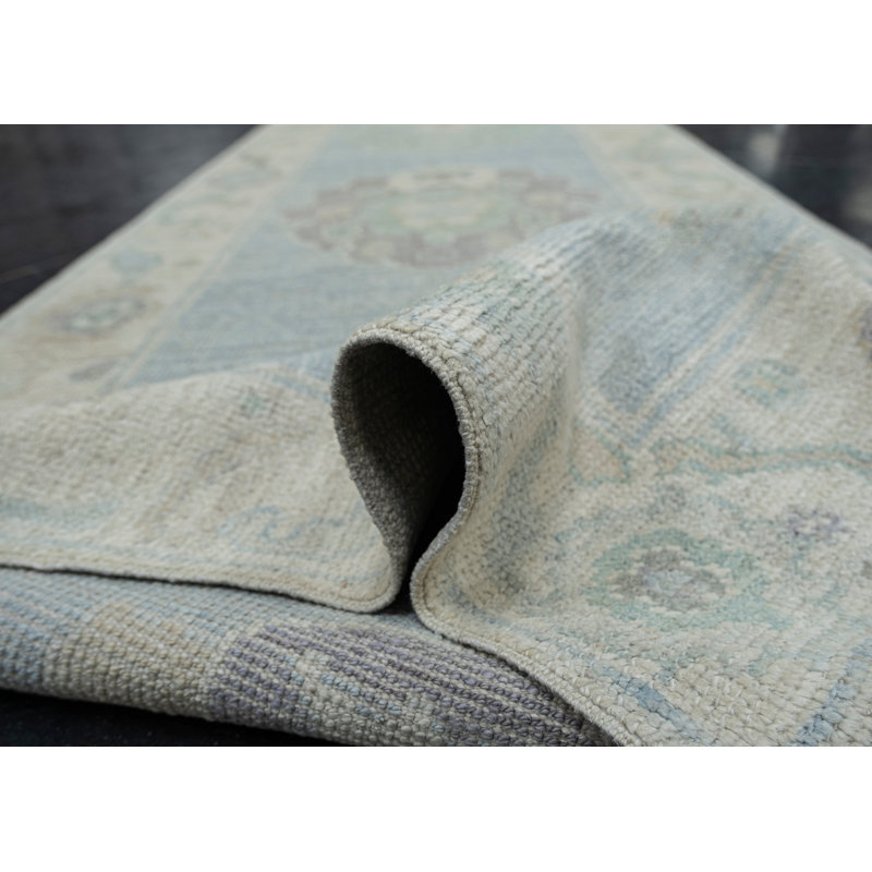 Tapis turc Oushak fait à la main 2 pi 9 po x 10 pi 2 po