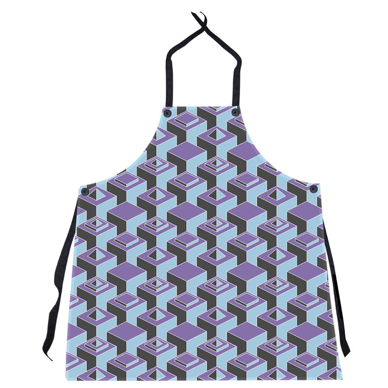 Tablier de gratte-ciels, Mauve / bleu sarcelle