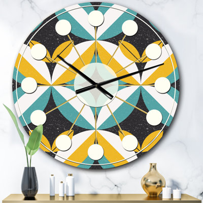 Horloge murale rétro Mid-Century