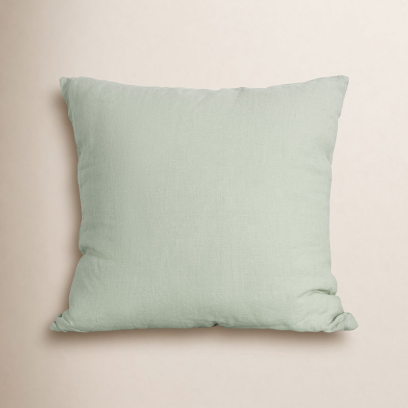 Coussin décoratif Clara 100 % lin français, Sauge du désert