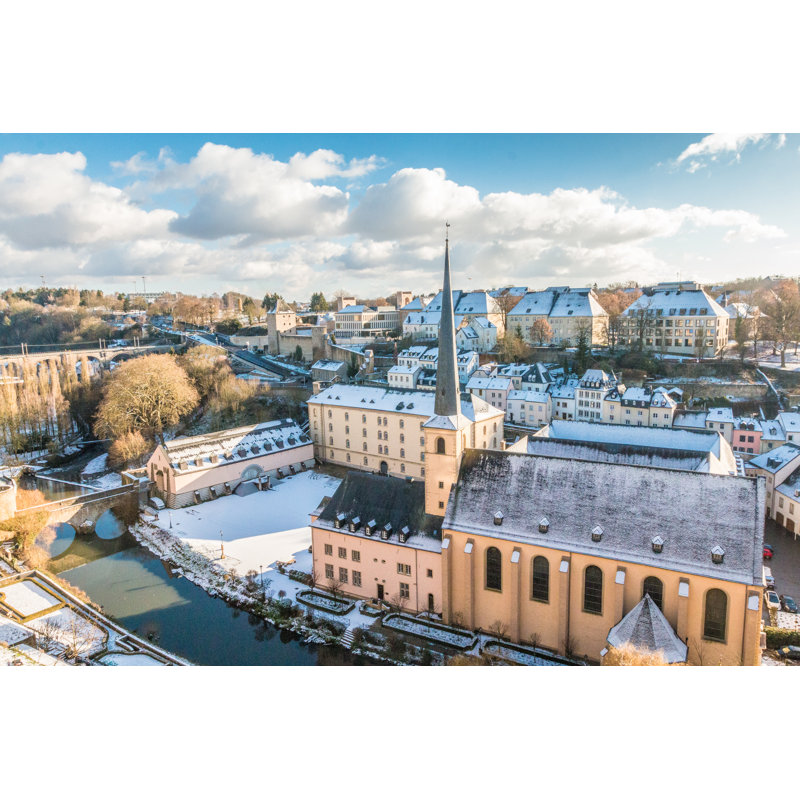 Luxembourg City Winter - Wrapped Canvas Print, 51cm H x 76cm W