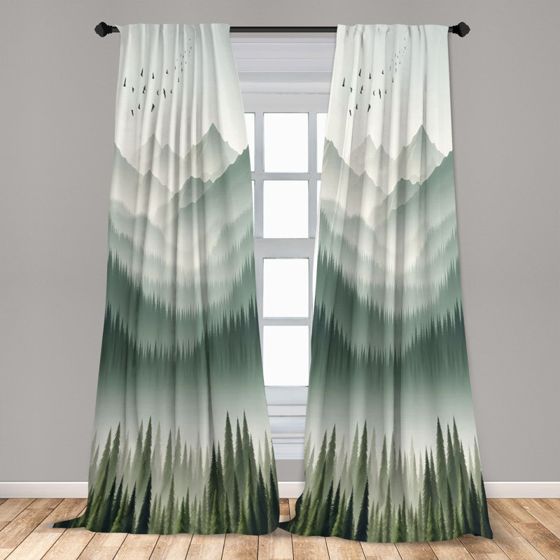 Semi Sheer Curtain, 56" W x 84" L