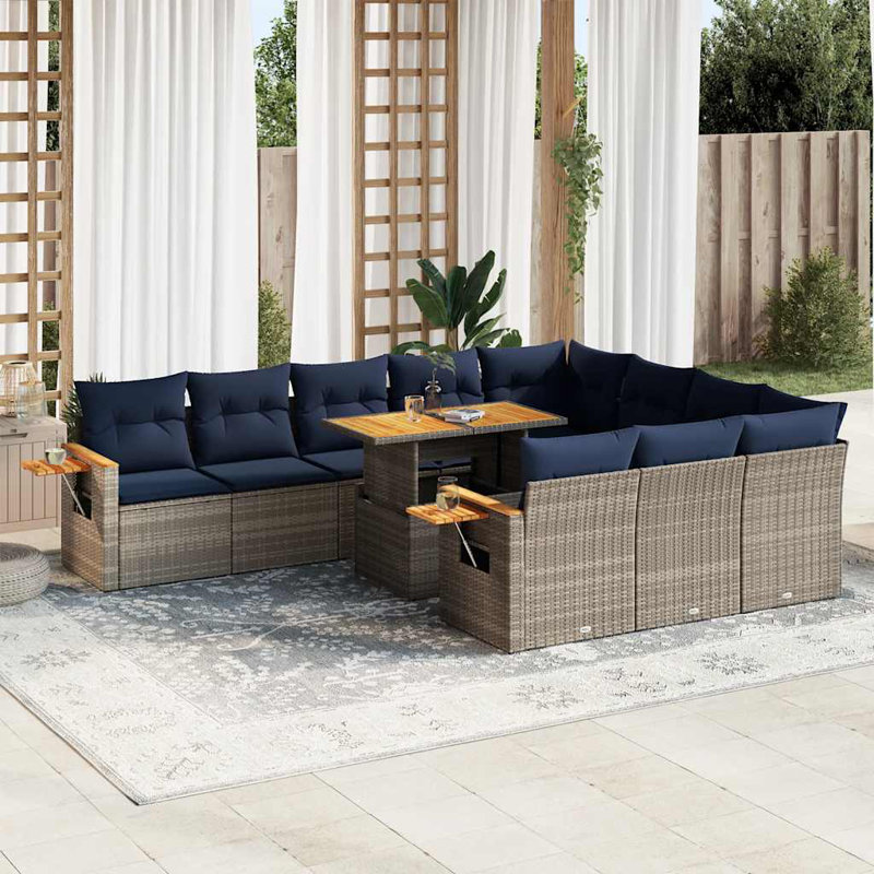 62cm Wide Patio Sofa with Cushions