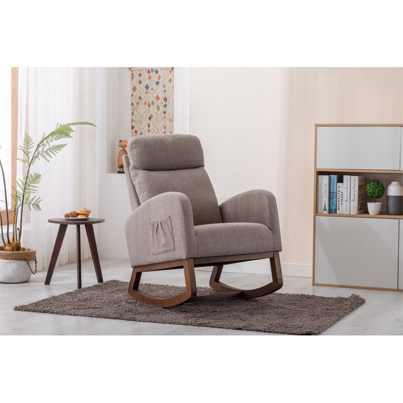 Chaise berçante de salon, Gris