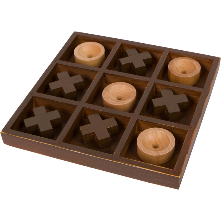Trademark Innovations 2 Player Wood Tic Tac Toe & Reviews