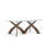 Entwine - Rectangular 42IN x 72IN Glass Top Table - Natural Walnut Finish