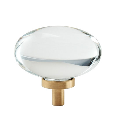 Glacio 1 3/4" Length Oval Knob