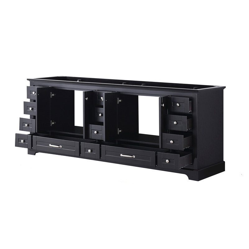 Meuble-lavabo double (armoire seulement), Espresso
