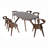 Rozella Solid Wood 7-Piece Dining Table Set