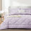 Ensemble d'édredon 5 pièces en microfibre, lit toutes saisons dans un sac - mauve clair, simple
