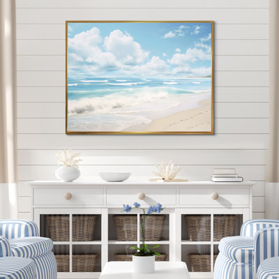 Paysage de plage minimaliste III - reproduction sur toile
