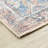 Machine Washable Callum Traditional Oriental Beige/Blue/Pink Rectangle Area Rug-1802633045