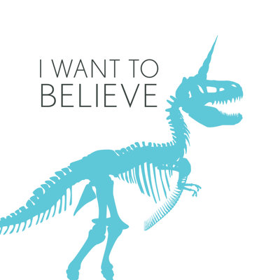 Want To Believe - Wrapped Canvas Print