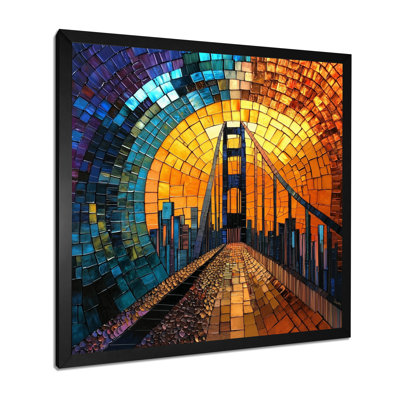Golden Gate Bridge On Mosaic Horizon I - San Francisco Print Wall Art