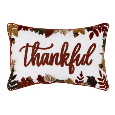 Coussin «Thankful Leaves Harvest» 22 po x 14 po