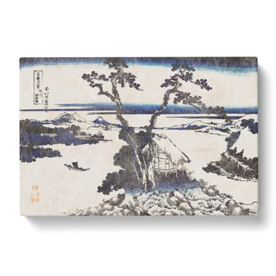 The Lake Suwa In Shinano Province by Katsushika Hokusai - Wrapped Canvas