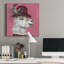 Lama et abeille - peinture sur toile tendue-38844049