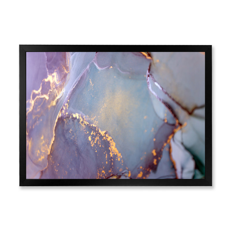 Impression sur toile Glam Golden, Impression noire sur toile encadrée, H 8 po x l 12 po